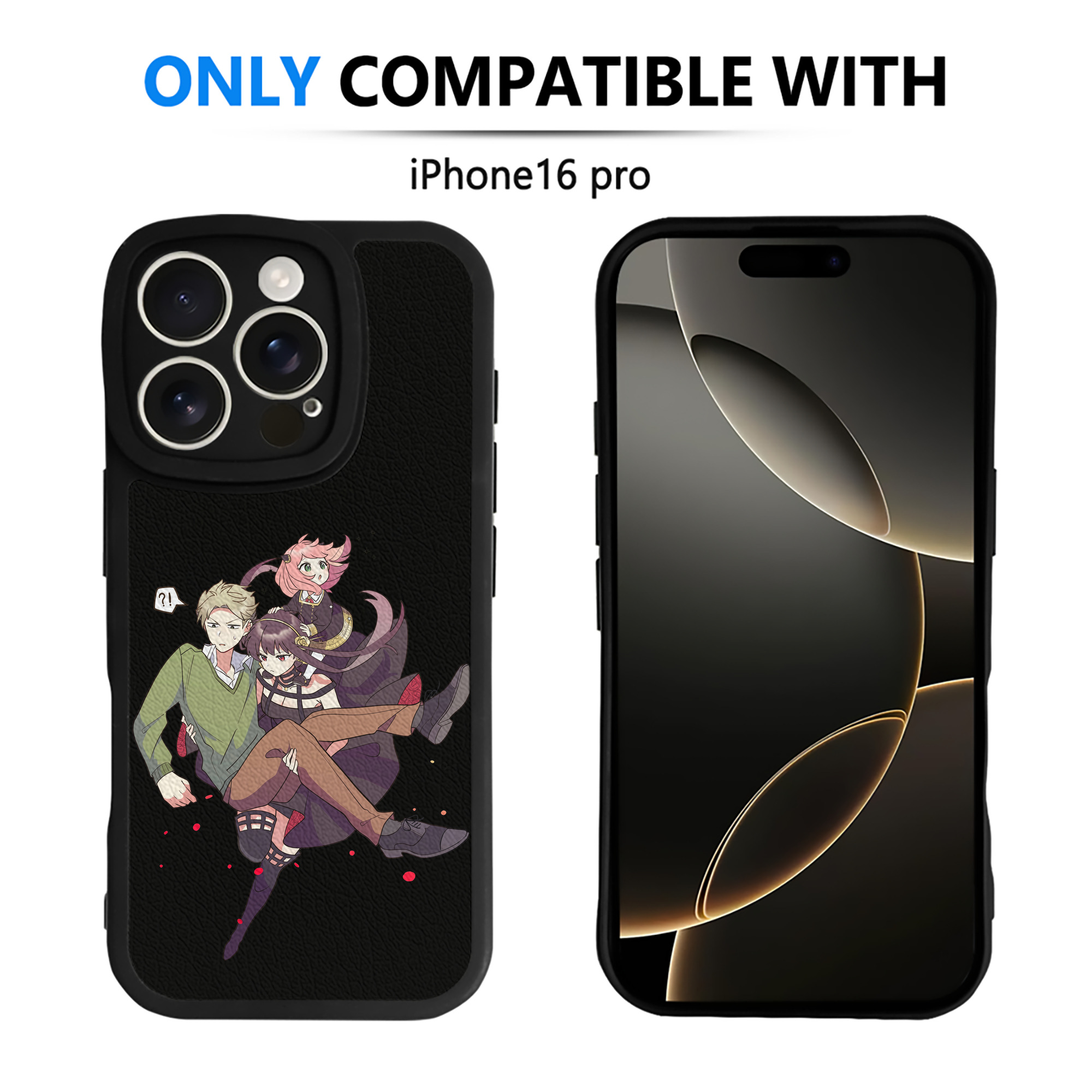 （画像用） SPY×FAMILY间谍家家酒 【iPhone 16シリーズ対応】シリコンスマホケース（レザー調） 材質：シリコン